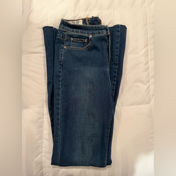 Free People CRVY Super High-Rise Lace-Up Flare. Color Worn Dark. - Picture 3 of 4